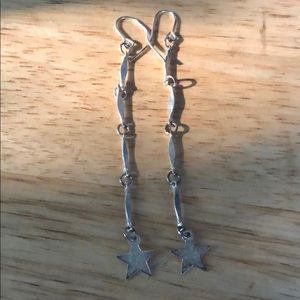 Small star dangle earrings